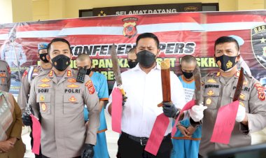 Polres Cianjur Tangkap Pelaku Pembacokan Anggota Ormas