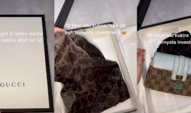 Disimpan 10 Tahun, Wujud Tas Gucci Bikin  Heran