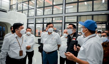Menko Marves dan Gubernur Jabar Tinjau Progress N219﻿
