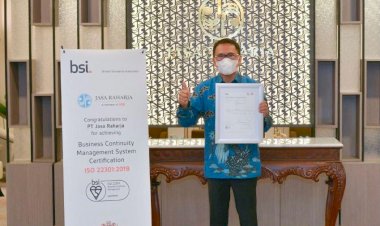 Jasa Raharja Raih Sertifikat ISO 22301: 2019 ﻿