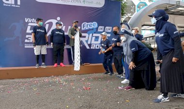 Ribuan Peserta Ikuti Virtual Darul Hikam Run & Bike 2022