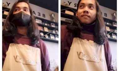 Viral Sosok Barista Cantik Berambut Indah, Pas Masker Dibuka Ternyata....