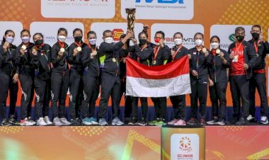 Tim Putri Indonesia Juara Badminton Asia Team Championships 2022