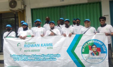 Relawan RidwanKamilKita Wilayah Bekasi Gelar Deklarasi Ridwan Kamil For Presiden 2024