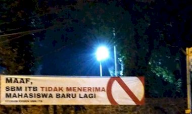Soal Spanduk SBM Tak Menerima Mahasiswa Baru, ITB Angkat Bicara