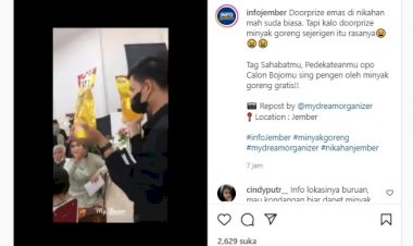 Pesta Pernikahan Ini Berikan Doorprize Minyak Goreng