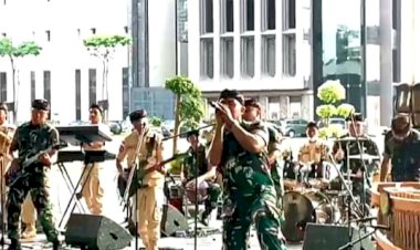 Kodam III/Slw Sabet Juara Dua lomba Parade Band TNI AD