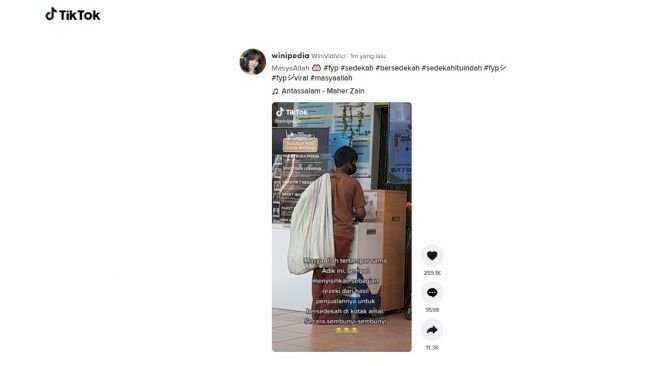 Viral Bocah Ini Bersedekah Secara Diam-diam