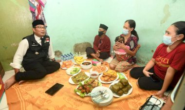 Ridwan Kamil Berbagi Pengalaman Berbuka Puasa di Rumah Warga Bandung