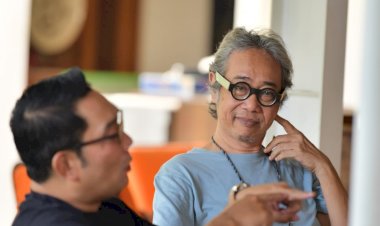 Saat Ridwan Kamil Sowan ke Rumah Butet Kartaredjasa