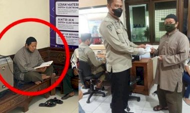Pria Ini Bikin Petugas SIM Terharu dan Menangis