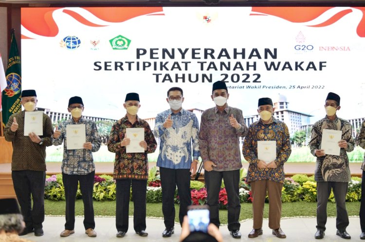 502 Sertifikat Tanah Wakaf Gratis Bagi Warga Jabar