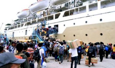 Hari Kedua Lebaran, Pergerakan Arus Mudik Penumpang Angkutan Umum Masih Tinggi