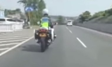 Viral, Emak-Emak Komentari Motor Polisi Masuk Tol