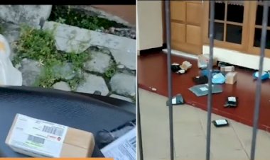 Banyak Paket Berserakan di Teras Rumah Bikin Kurir Merinding