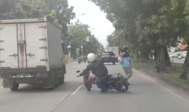 Hindari Penyeberang Jalan, Bikers ini Mirip Aksi Dominic Toretto Fast and Furious
