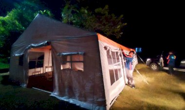 Bantuan Tenda Darurat untuk Siswa SDN Salenggang Sukabumi
