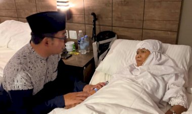 Ridwan Kamil Beri Motivasi Jemaah Haji Jabar yang Sakit