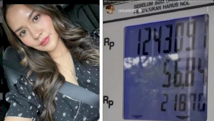 Raisa Kaget Usai Isi BBM di SPBU
