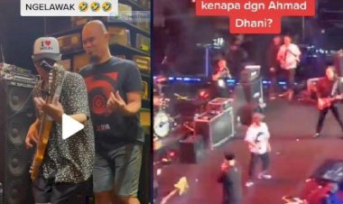 Viral Thomas Ramdhan Banting Bass di Depan Ahmad Dhani kala Konser