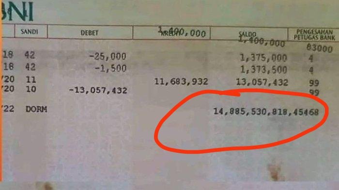 Honorer Ini Kaya Mendadak dapat Transferan Uang Rp14 Triliun ke Rekening