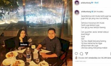 Arie Untung Kenalkan Istri Mudanya Saat Menikmati Bulan Madu