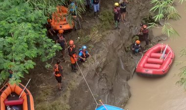 Tim SAR Gabungan Maksimalkan Pencarian Korban Terbawa Arus Sungai