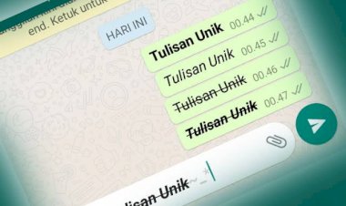 Cara Mudah Menebalkan Tulisan di WhatsApp