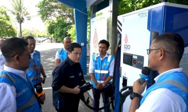 Erick Thohir Cek Langsung Kesiapan Jaringan Listrik KTT G20