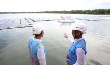 Ini Teknologi Terbaru PLTS Terapung Milik PLN di Nusa Dua Bali