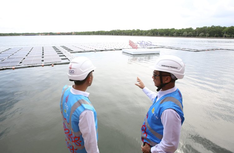 Ini Teknologi Terbaru PLTS Terapung Milik PLN di Nusa Dua Bali