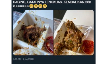 Viral, Niat Penumpang KAI Beli Nasi Lauk Daging Eh Ternyata Isi Lengkuas