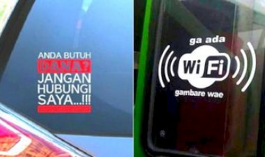 Kumpulan Tulisan pada Mobil yang Bikin Pembacanya Terhibur