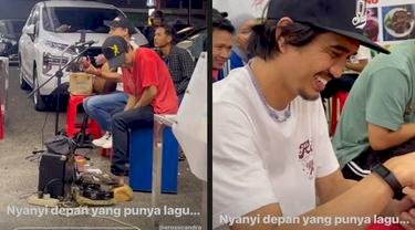 Viral, Momen Pengamen Tak Sadar Nyanyi di Depan Personil Sheila On 7