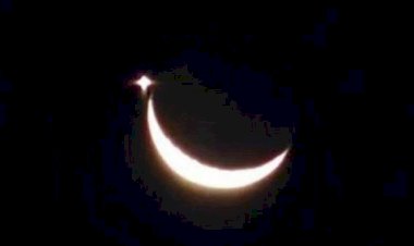Viral Bulan Bintang Terlihat Berdampingan di Malam ke Tiga Ramadhan