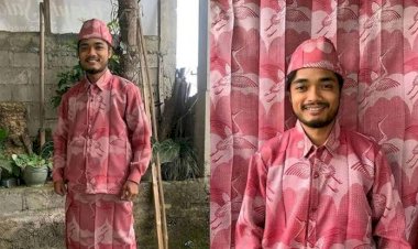 Viral Baju Lebaran Dibuat dari Gorden Rumah