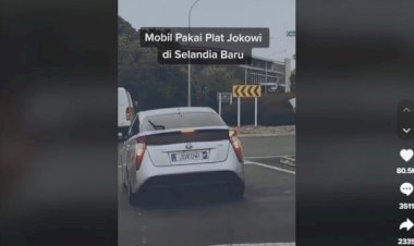 Viral, Mobil di Selandia Baru Pakai Plat Nomor Bertuliskan Jokowi