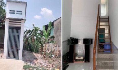 Viral Desain Rumah Tipis Dua Lantai Selebar Pintu