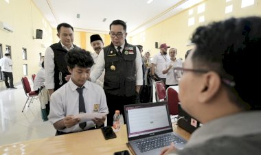 Gubernur Ridwan Kamil Tinjau Pelaksanaan PPDB di Majalengka