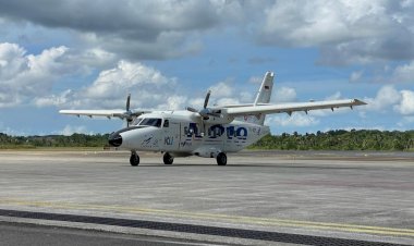 Pesawat N219 Jelajahi Kepulauan Riau