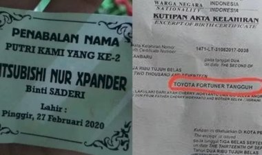 Nama Anak Ini Terinspirasi dari Merek Mobil