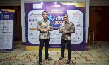 Bos bank bjb syariah Diganjar The Best CEO Focus on HC dari HCRE Award 2023