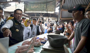 Tinjau Pasar Situraja, Ridwan Kamil:  Inflasi di Sumedang Terkendali