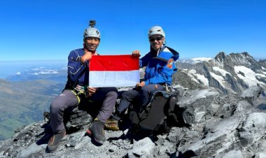 Pendaki Indonesia Berhasil Capai Puncak Gunung Eiger