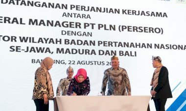 PLN Teken Kerja Sama dengan ATR/BPN Se-Jawa, Madura, dan Bali, Kebut 100 Persen Sertifikasi Aset Kelistrikan