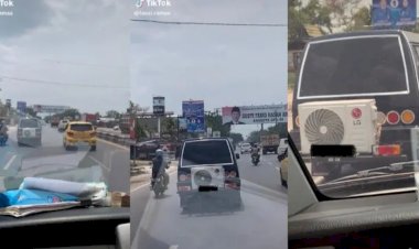 Cuaca Panas Ekstrem, Mobil Ini Pakai AC Rumah Sebagai Penggantinya