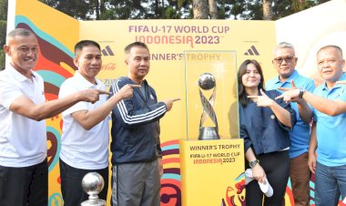 Trofi Asli Piala Dunia U-17 Dipamerkan di Taman Dago Cikapayang