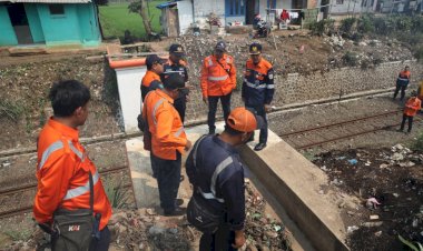 Memasuki Musim Hujan, Daop 2 Bandung Siagakan AMUS dan Pantau Titik Rawan