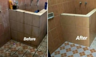Cukup Pakai Cuka dan Air Hangat Kerak Kamar Mandi Auto Hilang