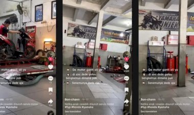 Wanita Pemilik Vario Ini Malah Pilih Servis Motor di Yamaha